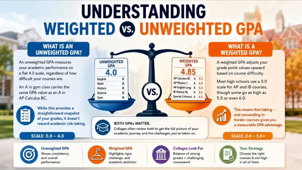 Weighted vs. Unweighted GPA