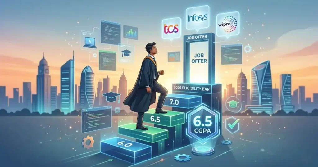 Minimum CGPA for IT Company Placements 2026: TCS, Infosys, Wipro & Top Firms Complete Guide