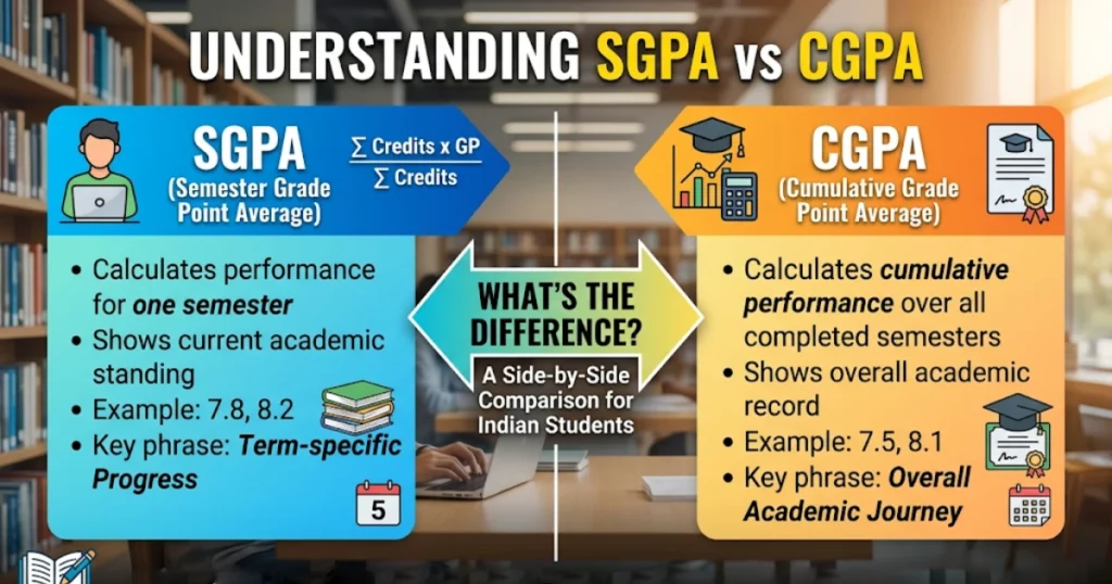 What is SGPA and CGPA Difference