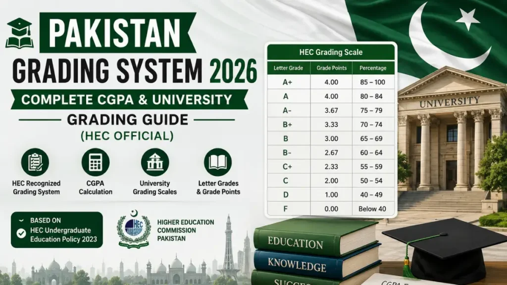 Pakistan Grading System 2026 Complete CGPA & University Grading Guide