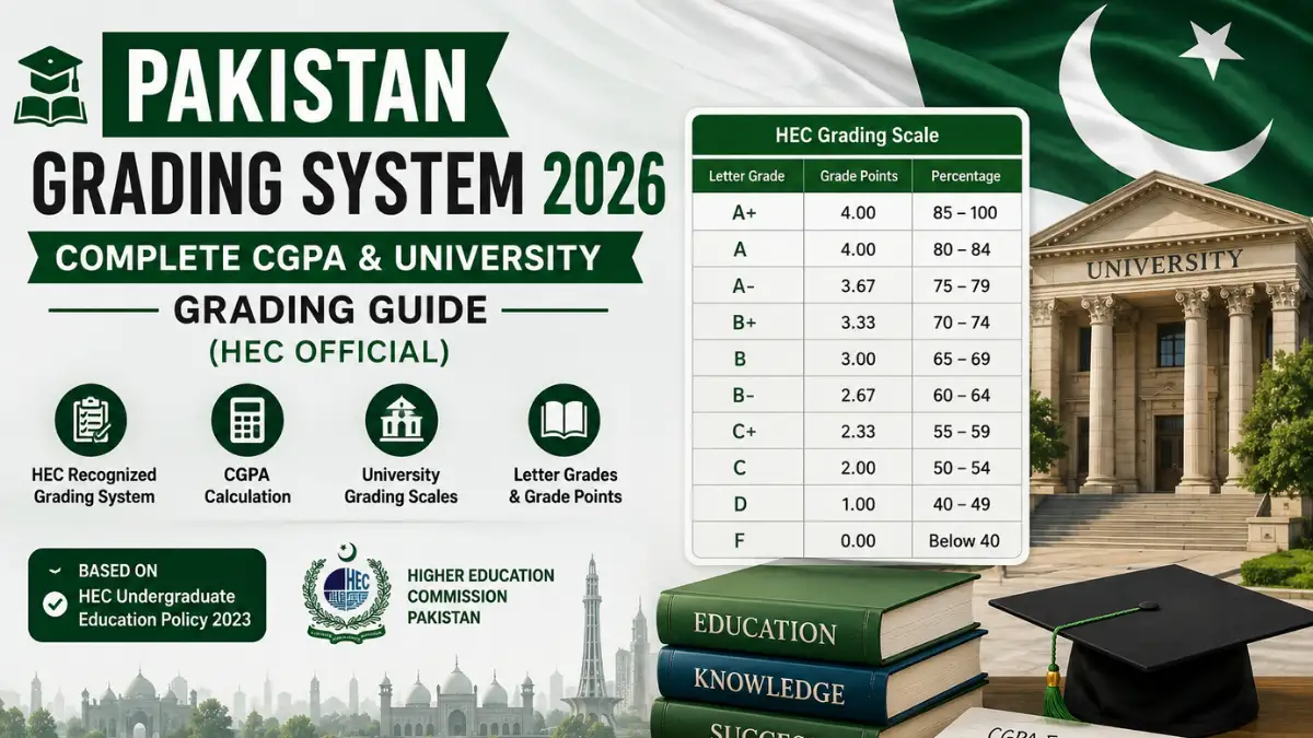 Pakistan Grading System 2026 Complete CGPA & University Grading Guide